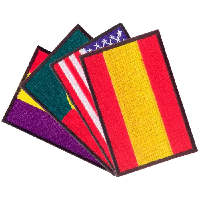 Parches bordados termoadhesivos Banderas Países BRILDOR ®