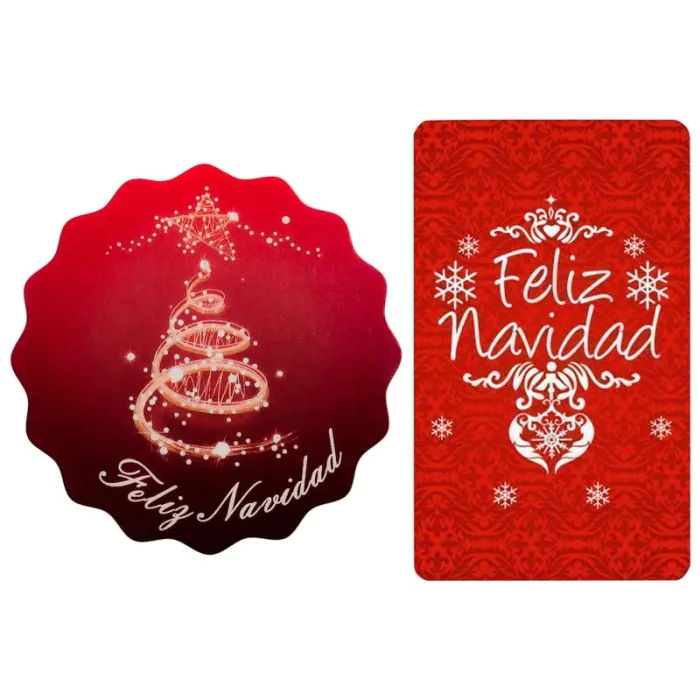 PEGATINAS DE NAVIDAD Etiquetas De Navidad Feliz Feliz Gracias Caja Artesanal Regalo LoveS C0G1 EUR 10,08 - ES