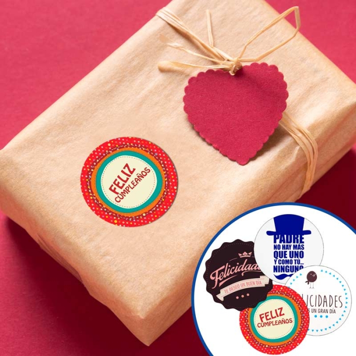 Pegatinas para regalos
