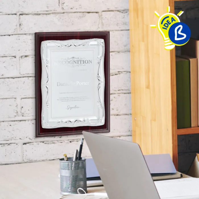 Ejemplo de placa conmemorativa personalizada