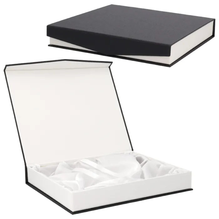 Estuche con base para guardar y presentar la placa