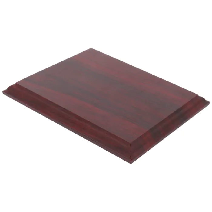 Base de madera para colocar la placa conmemorativa