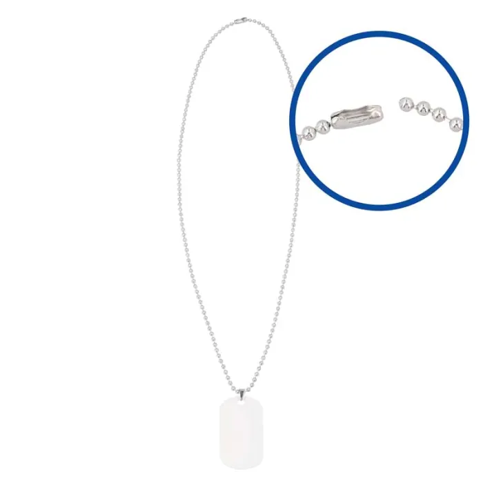 Collares militar sublimables - Cierre cadena
