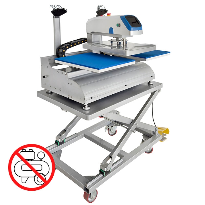 Plancha automática eléctrica doble plato XHB2-2S de 40x50cm