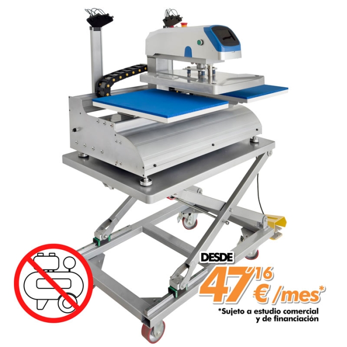 Plancha automática eléctrica doble plato XHB2-2S de 40x50cm