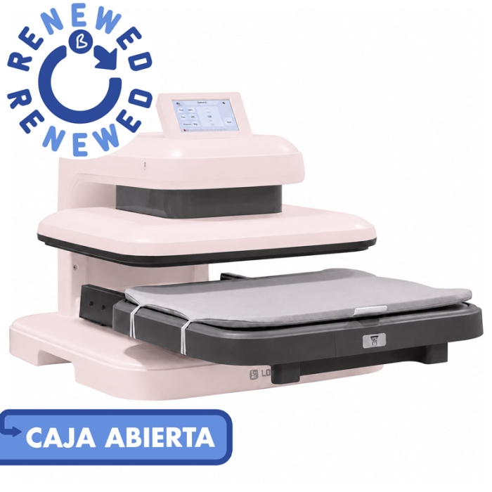 Plancha transfer LokLik ImPress Auto 2-Smart de 38x38cm - Rosa - Caja Abierta