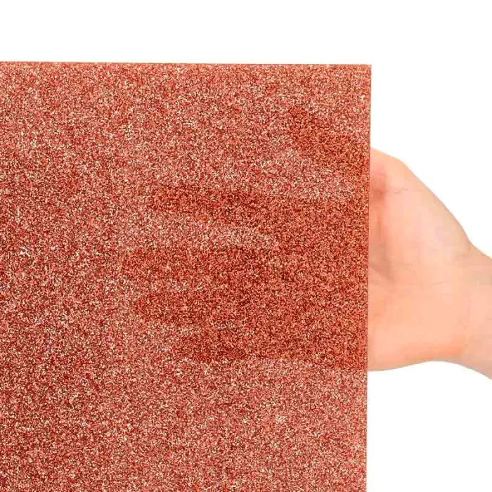 Opacidad de las láminas acrílicas colores glitter