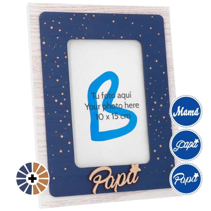 Photo frame with text Mum and Dad
