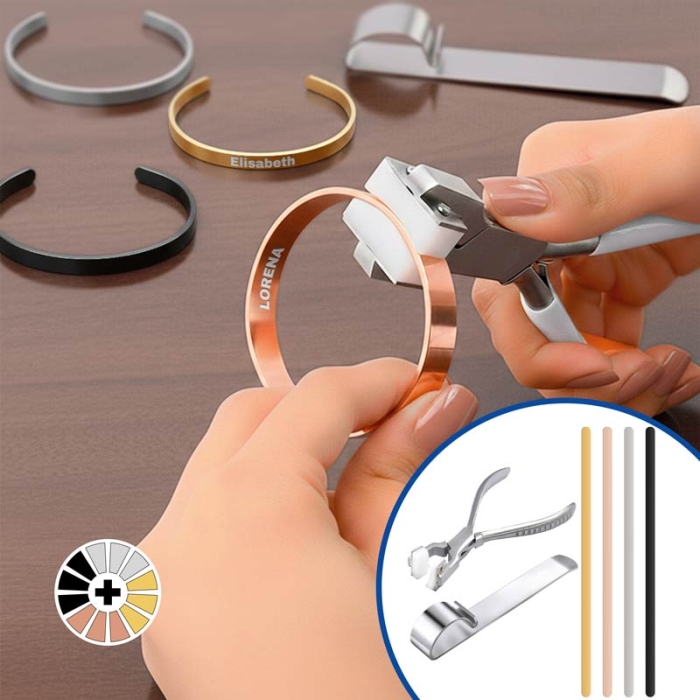 Brazaletes planos para grabado