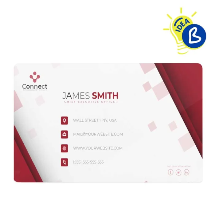 Sublimation Business Card - Plastic - Personalisation example
