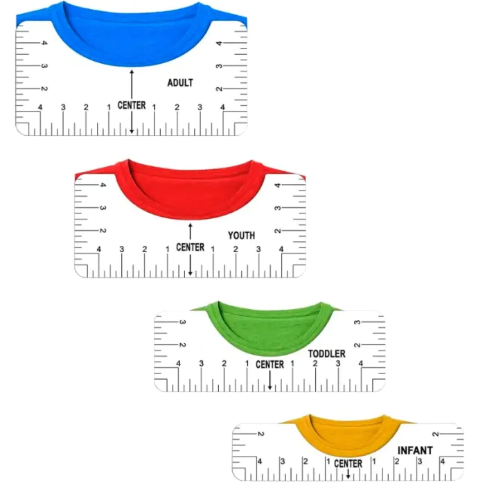 Règle,B--Règle D'alignement Pour T-shirt, Ensemble De Guidage