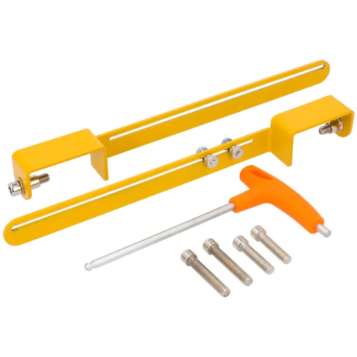 Separador de colores extensible para pantallas de serigrafía con tornillos y llave allen