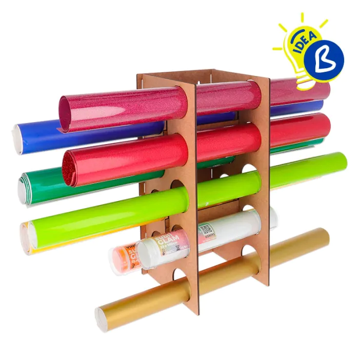 Vinyl Rolls Holder - Example of Use