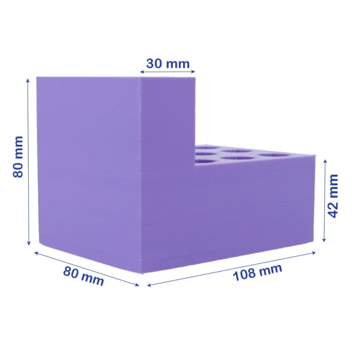 Organisateur de bureau pour lames et outils Silhouette - Dimensions