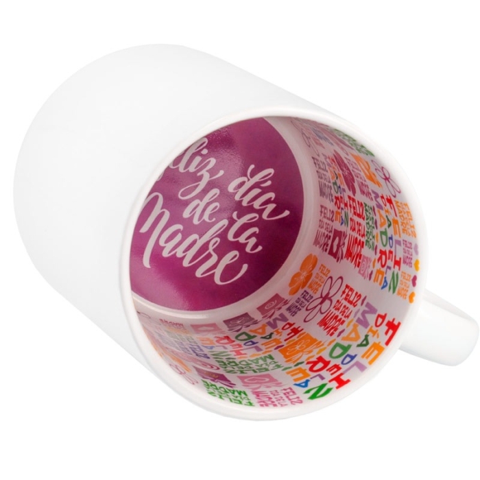 Taza sublimable interior preimpreso "Día de la Madre"