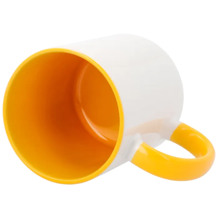 Mugs sublimables avec anse et intérieur colorés - Intérieur