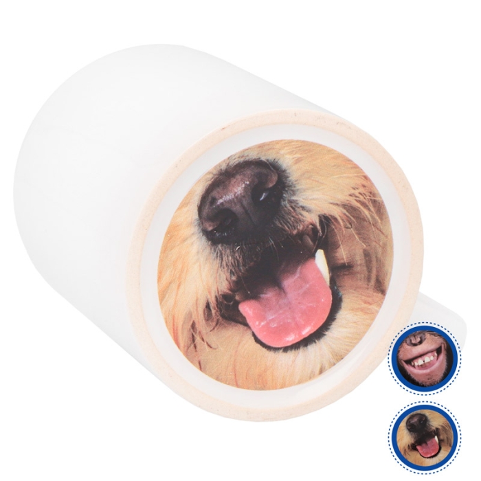 Sublimable Mugs with Pre-Printed Animal Base