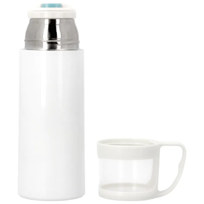 Gourde isotherme inox bouchon tasse 350ml sublimable BRILDOR ®