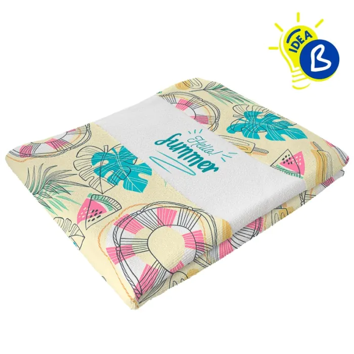 Breling 2-Pack Sublimation Blank Towels - 60x27 Inch White Microfiber, DIY Printable Towels
