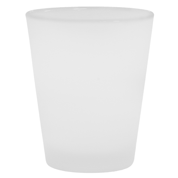 Vaso para chupito de cristal esmerilado sublimable
