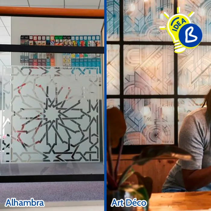 Vinilo para cristales decorativo esmerilado con diseños - Diferentes patrones