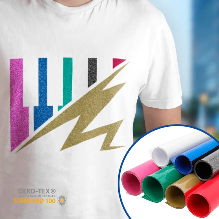 Vinilo textil purpurina Poli-Flex Image Glitter de Poli-Tape