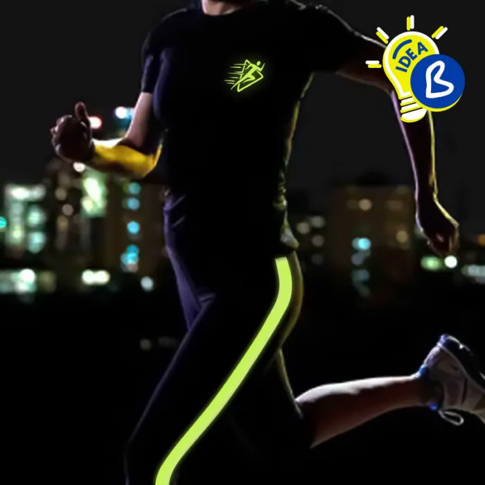 Collier Réfléchissant REALflex En V – Enfant & Adulte, Sécurité Anti-étranglement, Jaune Fluo, Lavable 40°C