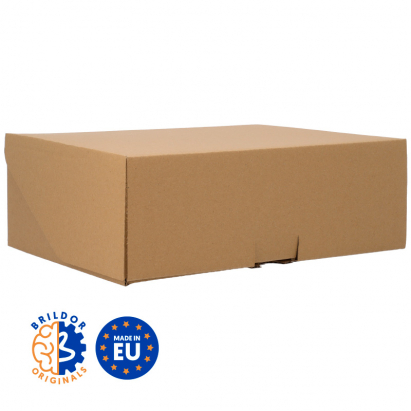 Caja de cartón kraft para zapatos, ropa o complementos