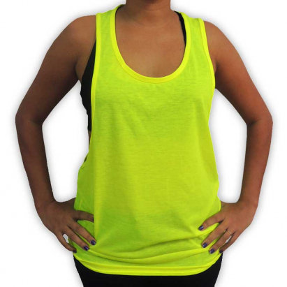 Camiseta Unisex fluorescente de Tirantes 100% sublimable BRILDOR ®