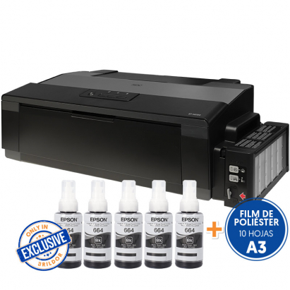 once Barrio paso Impresora para fotolitos Inkjet A3 Epson ET-14000 - Pack ahorro | BRILDOR ®