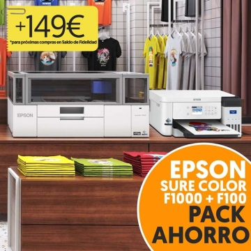 Impresoras Epson SureColor F1000 y F100 - Pack ahorro