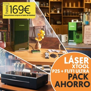 Máquinas de grabado y corte láser xTool P2S y F1/F1 Ultra - Pack Ahorro Business Duo
