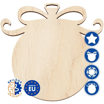 Sublimable Natural Wood Christmas Hanging Ornaments - Classic