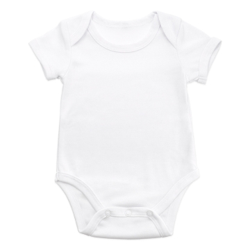 Body bébé pour sublimation à manches courtes - Toucher coton