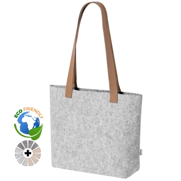 Bolsas fieltro reciclado sublimable con asas polipiel