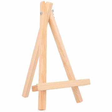 Mini caballetes de madera natural