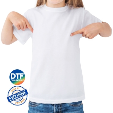T-shirts à manches courtes pour enfants toucher coton 190g sublimable