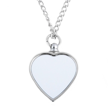 Colgante cenizas corazón sublimable con cadena