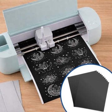 Cricut Smart Sticker Cardstock - Cartulinas adhesivas negras