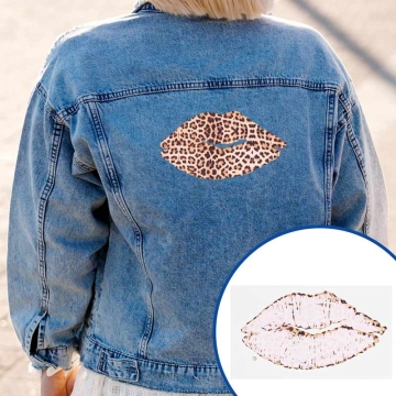 Diseño transfer Labios Leopardo