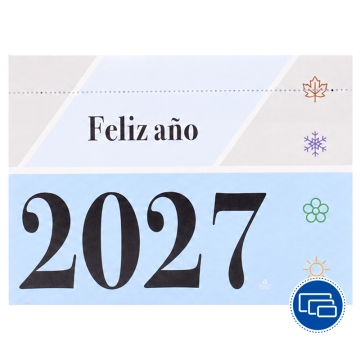 Faldillas calendarios mensuales 2027