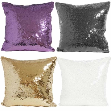 Fundas cuadradas para cojines con lentejuela reversible sublimable