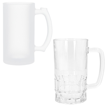 Chopes de bière en verre sublimables