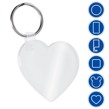 Llaveros de metacrilato sublimable