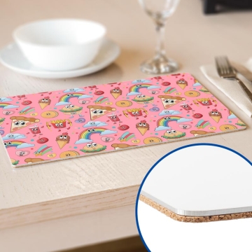 Manteles individuales aluminio sublimable base corcho