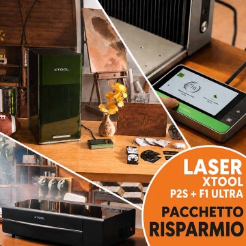 Macchine per incisione e taglio laser xTool P2S e F1 Ultra