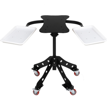 Table with Side Trays for Transfer Plates