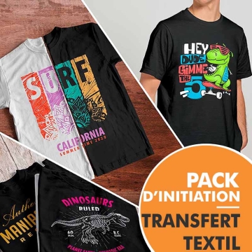 Pack d’initiation au papier transfert laser sur textile