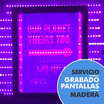 Servicio de grabado de pantallas de serigrafía