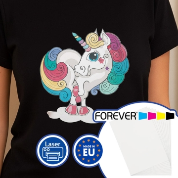 Papel transfer láser fondos oscuros - Dark Forever